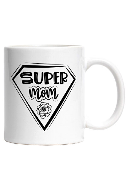 StoryGift Romania Cana cu Mesaj in Engleza Supermom, Mama Supererou, Superero...