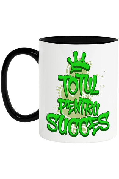 StoryGift Romania Cana cu Citat Motivational Cu Simbol Dolar Coroana text Tot...