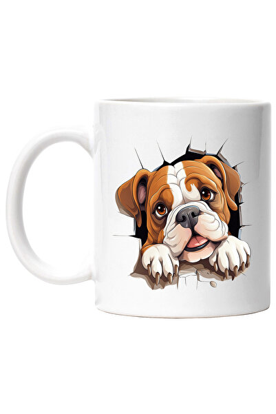 StoryGift Romania Cana cu Bulldog, caine, animal de companie, ilustratie, ves...