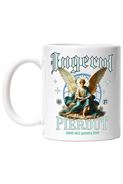 StoryGift Romania Cana cu Inger Stil Ortodox Religios Text Ingerul Pierdut Su...