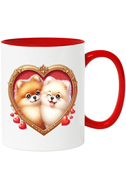 StoryGift Romania Cana cu o catelusa si un catel care stau intr-un cadru in f...