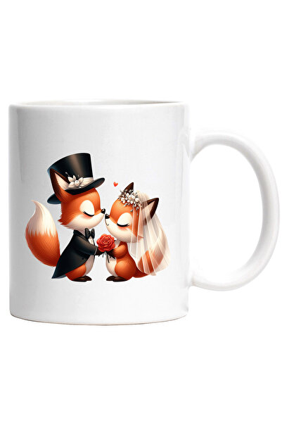 StoryGift Romania Cana cu 2 veverite la nunta | ilustratie | casatorie | cost...