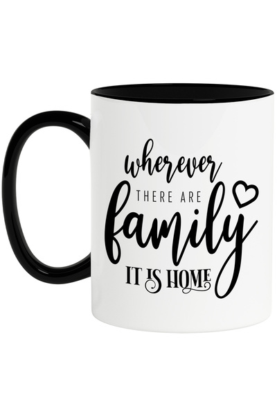 StoryGift Romania Cana cu un mesaj din care reiese ca oriunde este familia, a...