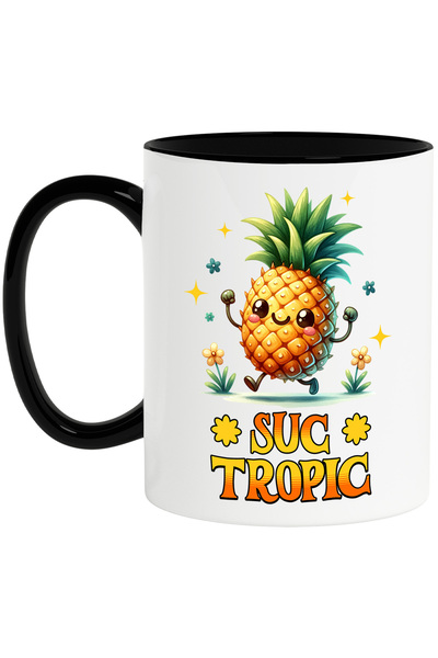 StoryGift Romania Cana suc tropic anans natural zambaret , 330ml, Ceramica cu...