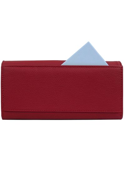 OEM Women's wallet, dark red, made of genuine leather, Tita - PR121
