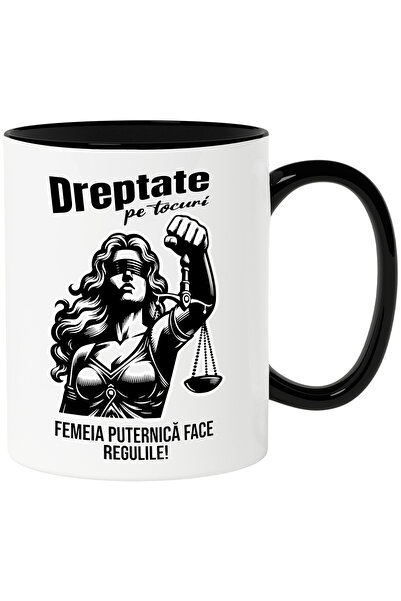 StoryGift Romania Cana Simbol Dreptate Echilibru Text Dreptate pe Tocuri Feme...