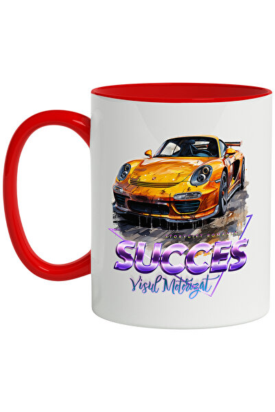 StoryGift Romania Cana Cu Mesaj Succes Visul Motorizat, Triunghi, Masina Spor...