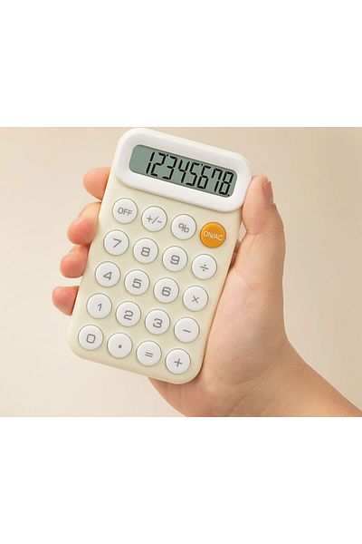 Deli Calculator Pocket 8 Digits M10 Pink Deli