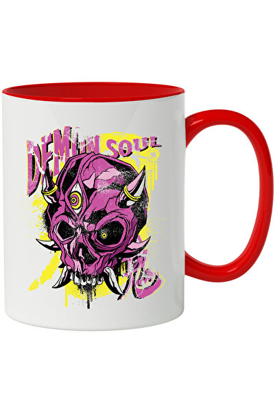 StoryGift Romania Cana Cu Mesaj In Engleza Demon Soul, Craniu, Ochi, Coarne, ...