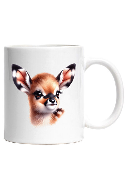 StoryGift Romania Cana cu un pui de caprioara | ilustratie | curioasa | se ui...