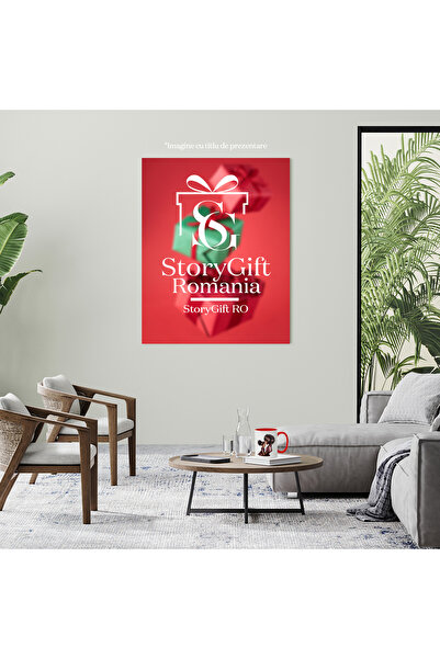 StoryGift Romania Mug with a black mother holding her little girl | illustration | popcorn, With ,STG.