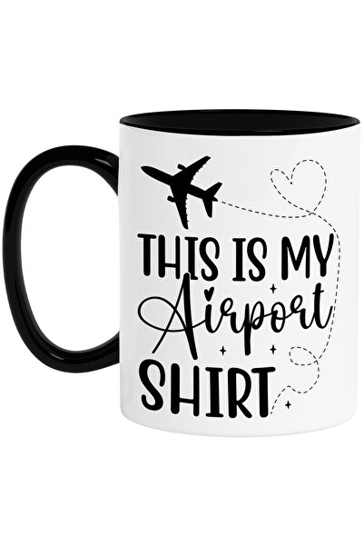 StoryGift Romania Cana cu un avion pentru iubitorii de calatorii si mesajul "...