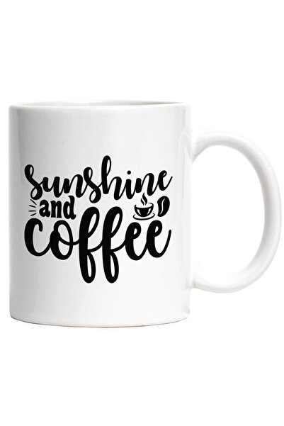 StoryGift Romania Cana cu textul in engleza "Sunshine and coffee" - raza de s...