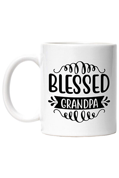 StoryGift Romania Cana cu textul "Blessed grandpa" - bunic binecuvantat cu Ma...