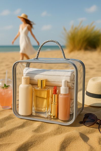 HİG HOME Transparent Beach Bag |   Waterproof Organizer |   Multi-Purpose Use