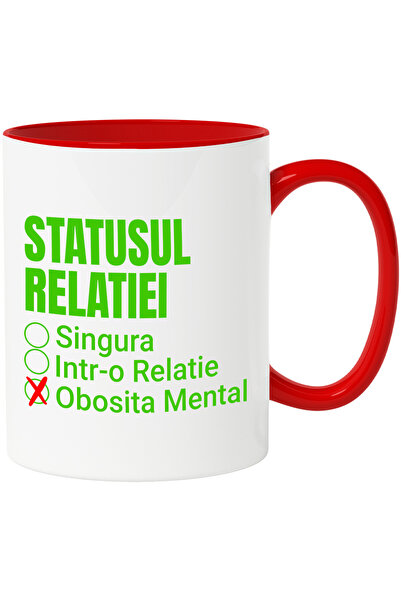 StoryGift Romania Cana cu Mesaj Haios Valentine's Day Statusul Relatiei Singu...