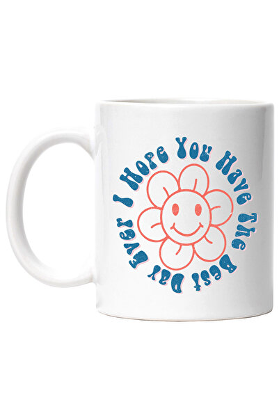 StoryGift Romania Cana cu mesajul "I hope you have the best day ever", ilustr...