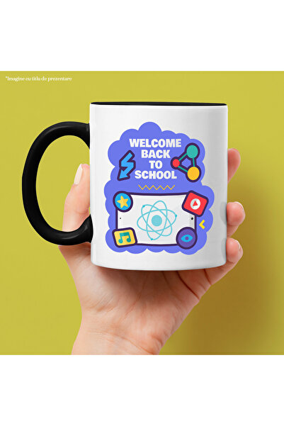StoryGift Romania Cana Cu Text in Engleza Welcome Back to School, Scoala, Ele...
