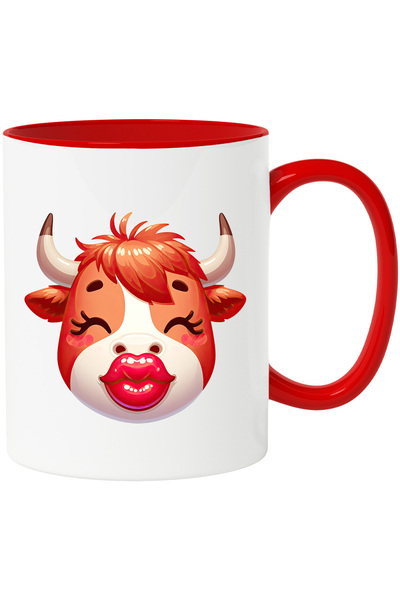 StoryGift Romania Cana cu o femela zimbru care da un pupic | ilustratie | fer...