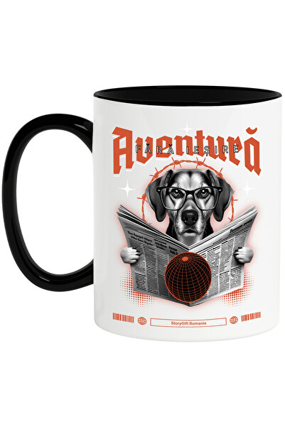 StoryGift Romania Cana cititul o aventura fara iesire caine citind ziar, 330m...
