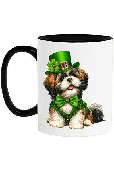 StoryGift Romania Cana cu un catelus blanos vesel | ilustratie | poarta o pal...