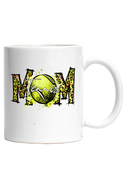 StoryGift Romania Cana cu o minge de tenis cu mesajul "Tennis Mom", ilustrati...
