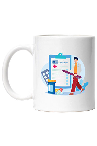 StoryGift Romania Cana Cu Reteta, Pix, Doctor, Medicamente, Multicolor 330 ml...