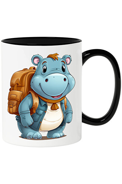 StoryGift Romania Cana cu un hipopotam vesel explorator | ilustratie | pleaca...