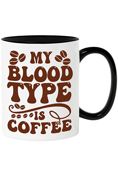 StoryGift Romania Cana cu mesajul "Tipul sangelui meu este "cafeaua"" cu Mane...