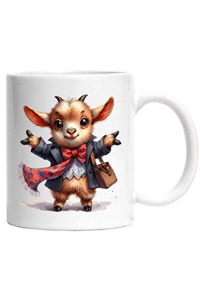StoryGift Romania Cana cu o caprita cuminte care intinde mainile pentru a fi ...