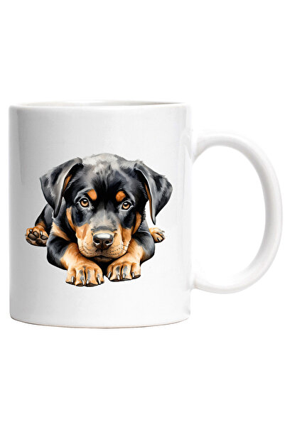 StoryGift Romania Cana cu un catel tristut | serios | grija | cuminte | priet...