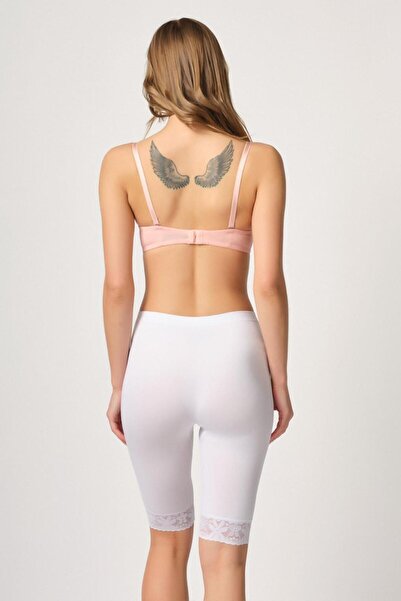 Ayça White Mi Emay 3004 Soft Long Leg Lace Boxer
