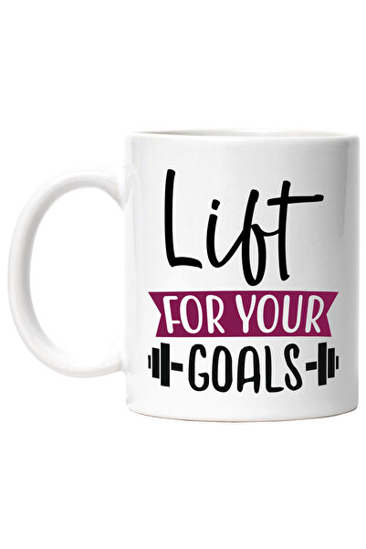 StoryGift Romania Cana cu haltera si mesaj motivational in engleza "Lift for ...