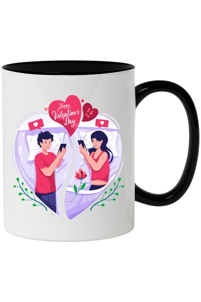 StoryGift Romania Cana Cu Mesaj In Engleza Happy Valentine Day, Ziua Indragos...