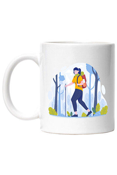 StoryGift Romania Cana Cu Padure, Munte, Nori, Drumetie, Bat, Ghiozdan, Ochel...