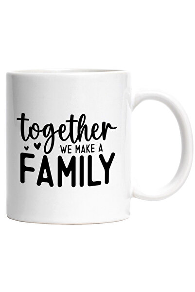 StoryGift Romania Cana cu inimioare si textul "Together we make a family" - i...