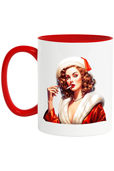 StoryGift Romania Cana cu o craciunita draguta care fumeaza, ilustratie, par ...