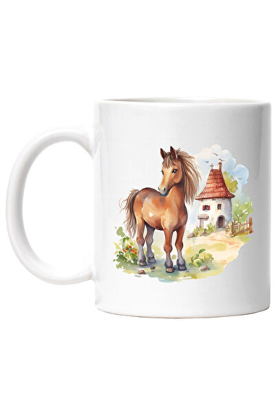 StoryGift Romania Cana cu un cal vesel | ilustratie | bucurie | hambar | gard...