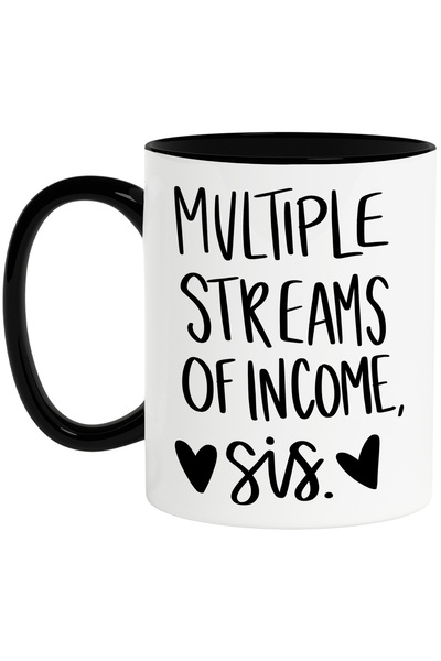 StoryGift Romania Cana cu inimioare si mesajul "Multiple streams of income, s...