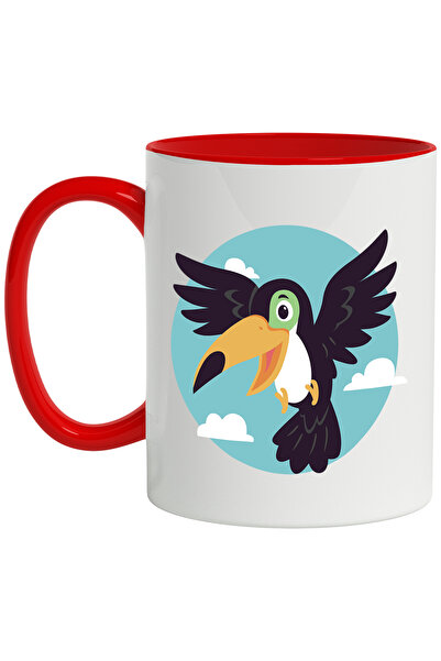 StoryGift Romania Cana Cu Tucan, Pasare, Exotic, Cer, Nori, Zbor, Multicolor ...