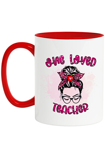 StoryGift Romania Cana cu mesajul "One loved teacher", ilustratie, scoala, el...