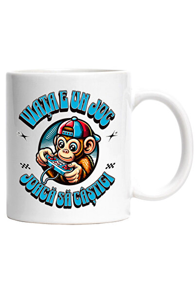 StoryGift Romania Cana mamimuta gamer Viata e un joc, joaca sa castigi, 330ml...