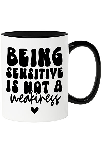 StoryGift Romania Cana cu mesajul "Sa fii sensibil nu e o slabiciune" - inimi...