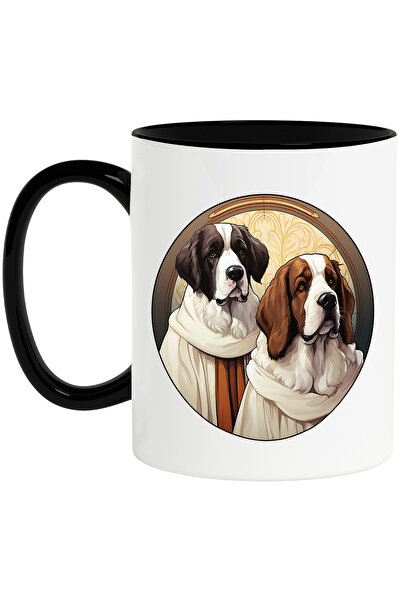 StoryGift Romania Cana cu 2 caini imbracati cu haine de epoca, ilustratie, se...