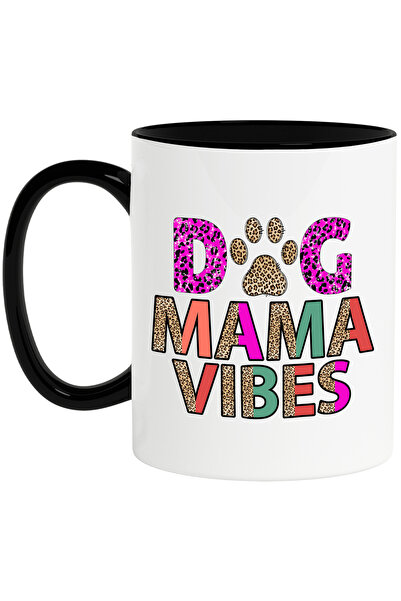 StoryGift Romania Cana cu mesajul "Dog Mama Vibes", caine, animal de companie...