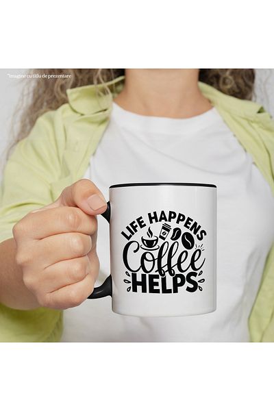 StoryGift Romania Mug for those who believe that a coffee helps them in their daily life with Handle, With