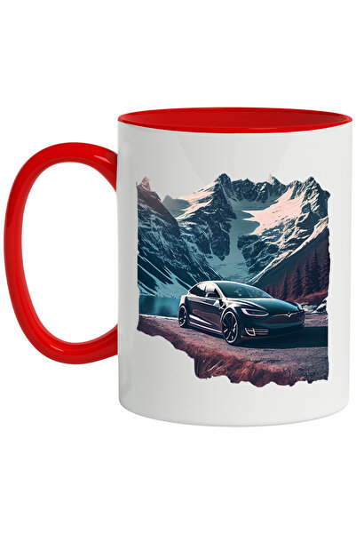 StoryGift Romania Cana Cu Masina, Lac, Munte, Zapada, Drum, Padure, Multicolo...