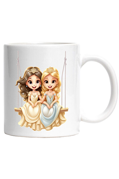 StoryGift Romania Cana cu 2 printese care se dau in leagan | ilustratie | dra...