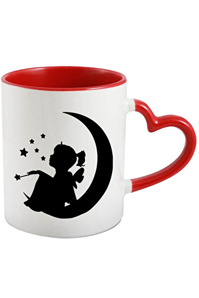 StoryGift Romania Cana cu o fetita zana - sta pe semiluna stelute bagheta cu ...