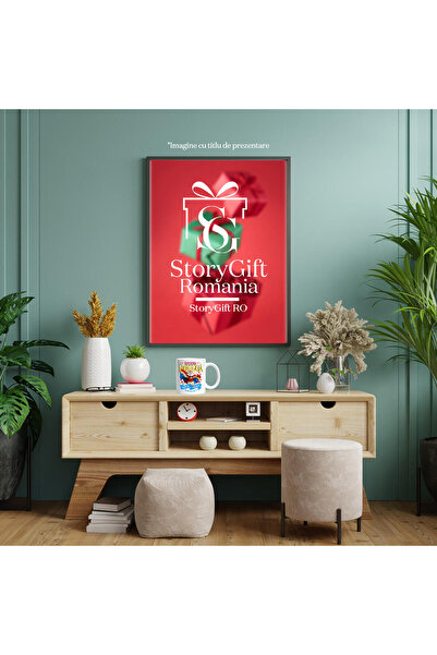 StoryGift Romania Mug with Persian Cat in Captain Romania Costume with Cape, Hero N, with White Handle